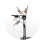 2X Universal Projector Bracket with 1/4 Inch Screw Desk, Wall Mount Adjustable Foldable Projector Stand Silver 4
