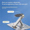 2X Universal Projector Bracket with 1/4 Inch Screw Desk, Wall Mount Adjustable Foldable Projector Stand Silver 5