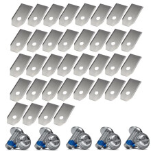 108PC Lawn Mower Cutting Blades Set Stainless Steel Trimmer Blade Compatible with for Cutter Blades A