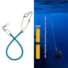 2X Fishing Hook Lure Connector with Shock Cord Downrigger Weight Snubber Sea Fishing Trolling Snubber Fishing Tackles