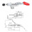 20 PCS Pull  301AM Adjustable Toggle Clamp Stroke Clamp Push Pull Toggle Clamp Quick Release Hand Tool 3