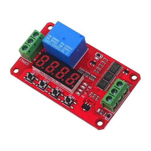4X  12V 1 Channel Relay Module FRM01 Multifunction Relay Loop Delay Timer  Self-Locking Timing Board 2