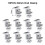 50X Solar Panel Adjustable Bracket Clamp PV Bracket Mounting Clip Solar End Clamp 30mm for Fixing Solar Panel 4