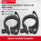 4Pcs Folding Bicycle  Pipe Clamp with Quick Release Lever  Behalf is Suitable Sp8 Pipe Clamp with 38mm, Black 4
