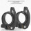 4Pcs Folding Bicycle  Pipe Clamp with Quick Release Lever  Behalf is Suitable Sp8 Pipe Clamp with 38mm, Black 5