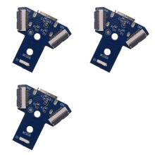 3X Type-C Charging Port Replacement Board for PS4 JDS-040 050 055 LED Circuit Socket for PS4 Slim/PRO Controller