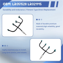 2X LR051528 LR021915 Fuel Injector Leak Off Pipe Oil Return Pipe Hose for  Freelander 2 2.2 TD4 Aluminum