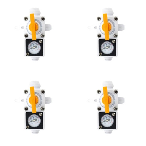 4pcs 8mm Duotight Inline Regulator 60psi Integrated Gauge Beer Accessory Home Brewing 1