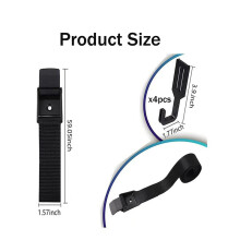 2X Percha para Engranajes,Correa Gruesa,Percha para Arco,Soporte para Accesorios con Múltiples Ganchos,Correa Gruesa Portátil, Percha para Arco,