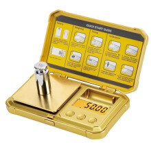 3X Digital Jewelry Scale 200g 0.01g Pocket Scales with 50g Calibration Weight Scale for Professional Weighing