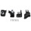 4X Car Front Bumper Headlight Bracket HeadLamp Repair Kit 5N0998225B for   2012-2017 Left 4