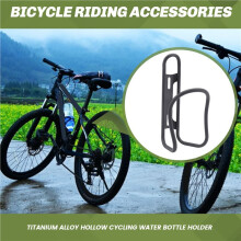 3X Bicycle Kettle Rack Titanium Alloy Hollow Riding Water Bottle Cage Holder Bike Cycling Accessories Black