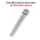 3X Sparkly Rhinestone Simulation Microphone Props Fake Microphone for Home Bar Ornaments Singing Practice Silver 3