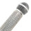3X Sparkly Rhinestone Simulation Microphone Props Fake Microphone for Home Bar Ornaments Singing Practice Silver 6