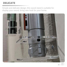 2X Lightsaber Stand Lightsaber Storage Stand Transparent Lightsaber Wall Mount Lightsaber Stan Wall Shelf Mount