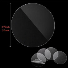 300 Pcs 4 Inch Clear Circle Acrylic Sheet, Round Acrylic Disc, Clear Acrylic Ornament Blanks for DIY Projects