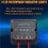 2X Solar Charge Controller 10A 12V, Waterproof Intelligent Solar Panel Controller for AGM, Gel & Lithium Batteries 7