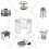 2X Foldable Aluminium Windshield 10 Plates Camping Stove Windshield Portable Stove Windshield Warmer with Storage Bag 6