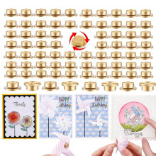 100Pcs Metal Rotating Bearings for DIY Handmade Crafts Paper Cards Scrapbooking Cards 360Rotation Smooth Spin
