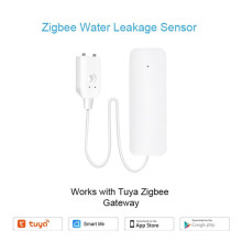 2X Tuya ZigBee Vattennivåsensor Läckagelarm Översvämningsläckagedetektor Home Water Alert Överströmningslarm Säkerhetssystem