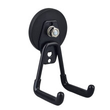 4Pcs Large Heavy-Duty Magnetic Garage Hooks Anti-Scratch Rubber Coating Ideal for Garage, Workshop, Tool Cart, Outdoor