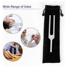 4X Aluminum Alloy Tuning Forks,512Hz Tuning Fork with Hammers for Nervous System Testing Sound Healing Therapy