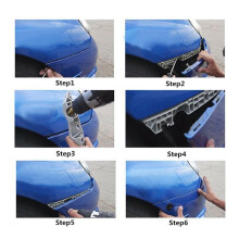 40X Quick Release Push Hood Button Car Pin Bonnet Lock Bumper Clip Latches Silver