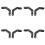 8X Handguard Support Bracket Mount 28mm Handlebar Guard Clamp Universal for  for  EXC   RMZ,B 1