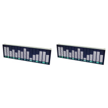 2X LED Sound-Controlled Music Spectrum Display Pickup Ambient Light Atmospheric Rhythm Light Module