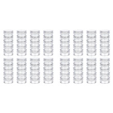 5G/5ML Stackable Round Plastic Containers 16 Column(5 Layer/Column) Bead Storage Jars for Seed Beads Diamond Drills
