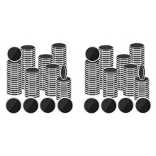 200pcs Silver Dollar Coin Holders, Round Plastic Coin Cases with Adjustable Sponge Gasket (17-40mm), Coin Protectors