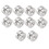 60PCS Motorcycle Tail Box Quick Release Base Pad Aluminum Alloy Tail Box Buckle Pad Motorcycle Universal Accessories 5