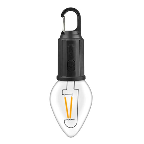 2X Outdoor LED String Light with Hook 400MAh Type-C USB Bulb 3 Modes Waterproof Camping Lantern Hanging Tent Light-T03 1