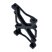 2X Support de Fixation de Batterie en Métal, Poutre de Support de Châssis pour Accessoires de Voiture sur Chenilles 1/10 Axial SCX10 RC, Noir