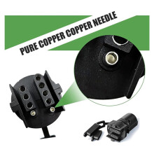2X Trailer Light Adapter, 7 Way Round to 4 and 5 Flat Blade Trailer Connector, 12V Trailer Adapter