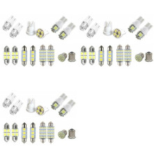 42 LEDs Variados para Interior de Carro Luz Interior Cúpula Mapa Porta-Malas Lâmpada de Placa de Licença