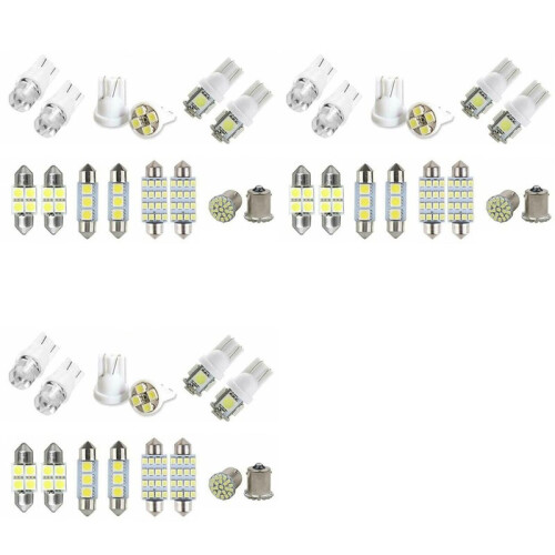 42 Assorted LED Car Interior Inside Light Dome Trunk Map License Plate Lamp Bulb