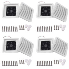 4X 12V Universal Rv Motorhome Mute Roof Cooling Trailer Exhaust Fan Caravan Effective Ceiling Mount Ventilation