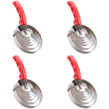 4X Cow Scratching Hair Artifact Cattle and Sheep Horse Livestock Itching Brush Hair Shedding Comb Horse Stainless Steel