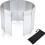 2X Foldable Aluminium Windshield 10 Plates Camping Stove Windshield Portable Stove Windshield Warmer with Storage Bag 2