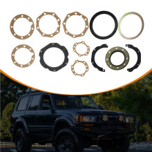 2X 04434-60051 Front Axle Overhaul Gasket Kit for  Land  1990-2006 FJ80 FZJ80 HDJ80 HZJ80 04434-60050