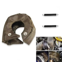 2X Turbo Blanket Heat Shield Charger Cover for T2 T25 Turbocharger High Temperature Protection Wrap Heat