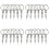 24Pcs Quick Release Pin Boat Bimini Top Pins 1/4 Inch Diameter with Drop Cam & Spring, Marine Hardware with Pull 1