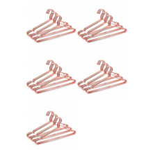 50 Stuks Rosé Koper Goud Metalen Kleding Overhemd Hanger met Groef, Zware Sterke Jassen Hanger, Pak Hanger Rosé Goud