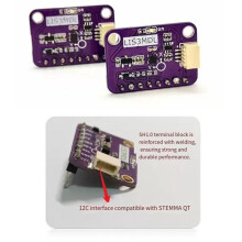 10X Módulo LIS3MDL con Sensor Magnético de Tres Ejes Compatible con Brújula Electrónica STEMMA QT IIC