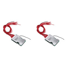 2 Set for BMS 15S 48V 30A LiFePO4 PCB Protection Board with Balance Wire and NTC,Common Port,Ten Protection Functions