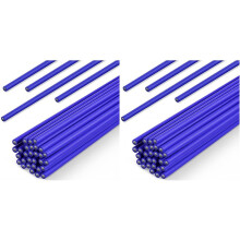 60 Sticks Flux Coated Brazing Rods Bcup-5 Silver Solder Phos Copper Brazing Alloy Flat Welding Rods for Air Conditioning