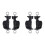 4X Fitness Odd-Shaped Handle Versatile Triceps Rope Cable Attachments for Gym LAT Pull Down Bar for Cable Machine 1