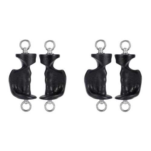 4X Fitness Odd-Shaped Handle Versatile Triceps Rope Cable Attachments for Gym LAT Pull Down Bar for Cable Machine