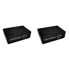 2X 4K H.264 H.265 Network Video Decoder -Compatible HD 1080P Decoder USB Decoding RTMP RTSP UDP Decoder EU PLUG